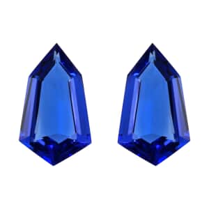 Certified & Appraised AAAA Tanzanite Set of 2 (Fancy 17.6X10.1 mm) 10.40 ctw