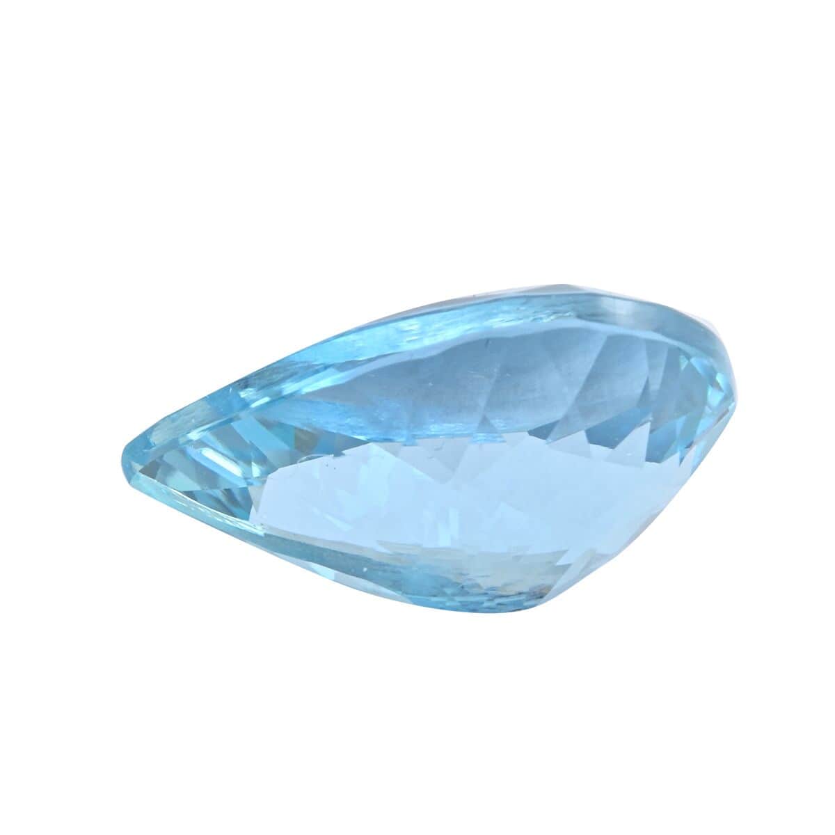 Certified & Appraised AAAA Santa Maria Aquamarine (Pear 14x10.2 mm) 5.04 ctw image number 2