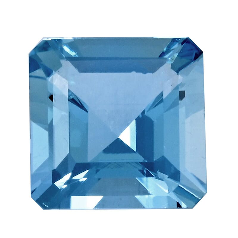 AAAA Santa Maria Aquamarine (Asscher 9 mm) 2.72 ctw