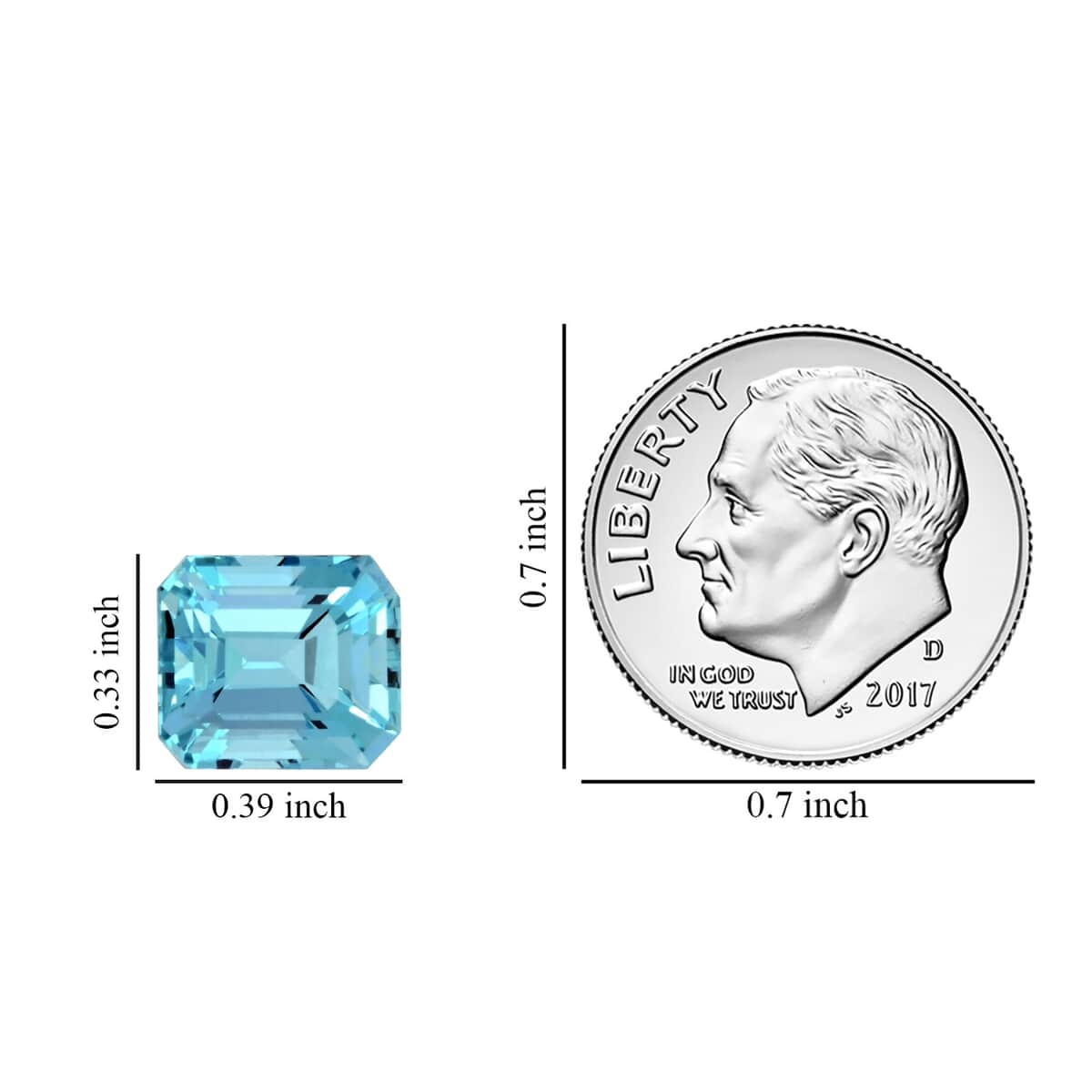 AAAA Santa Maria Aquamarine (Oct 10x8.6 mm) 4.34 ctw image number 3