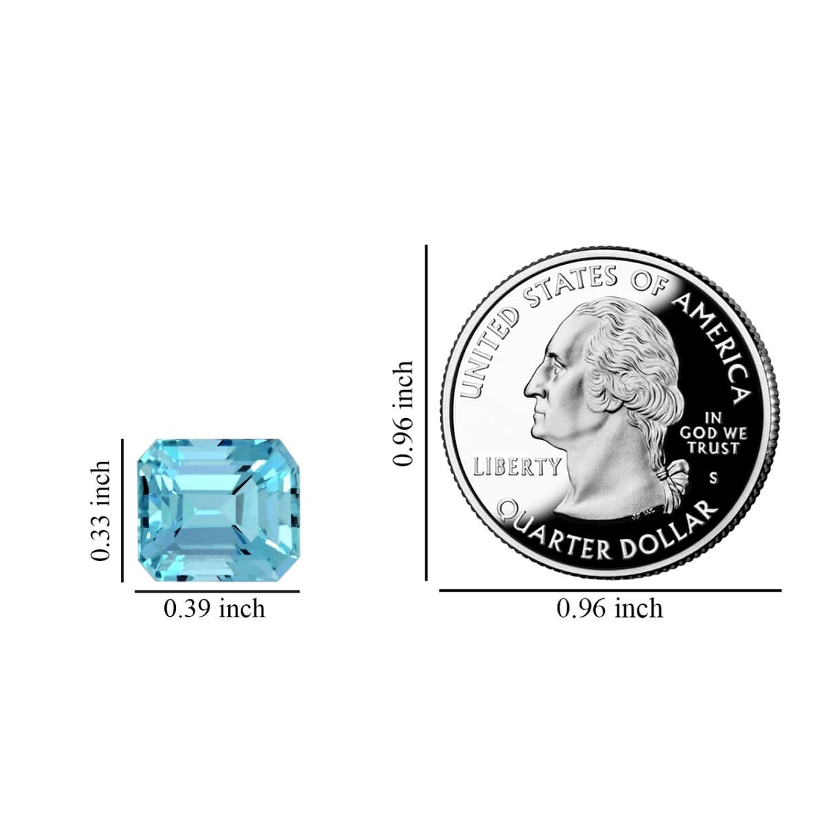 AAAA Santa Maria Aquamarine (Oct 10x8.6 mm) 4.34 ctw image number 4