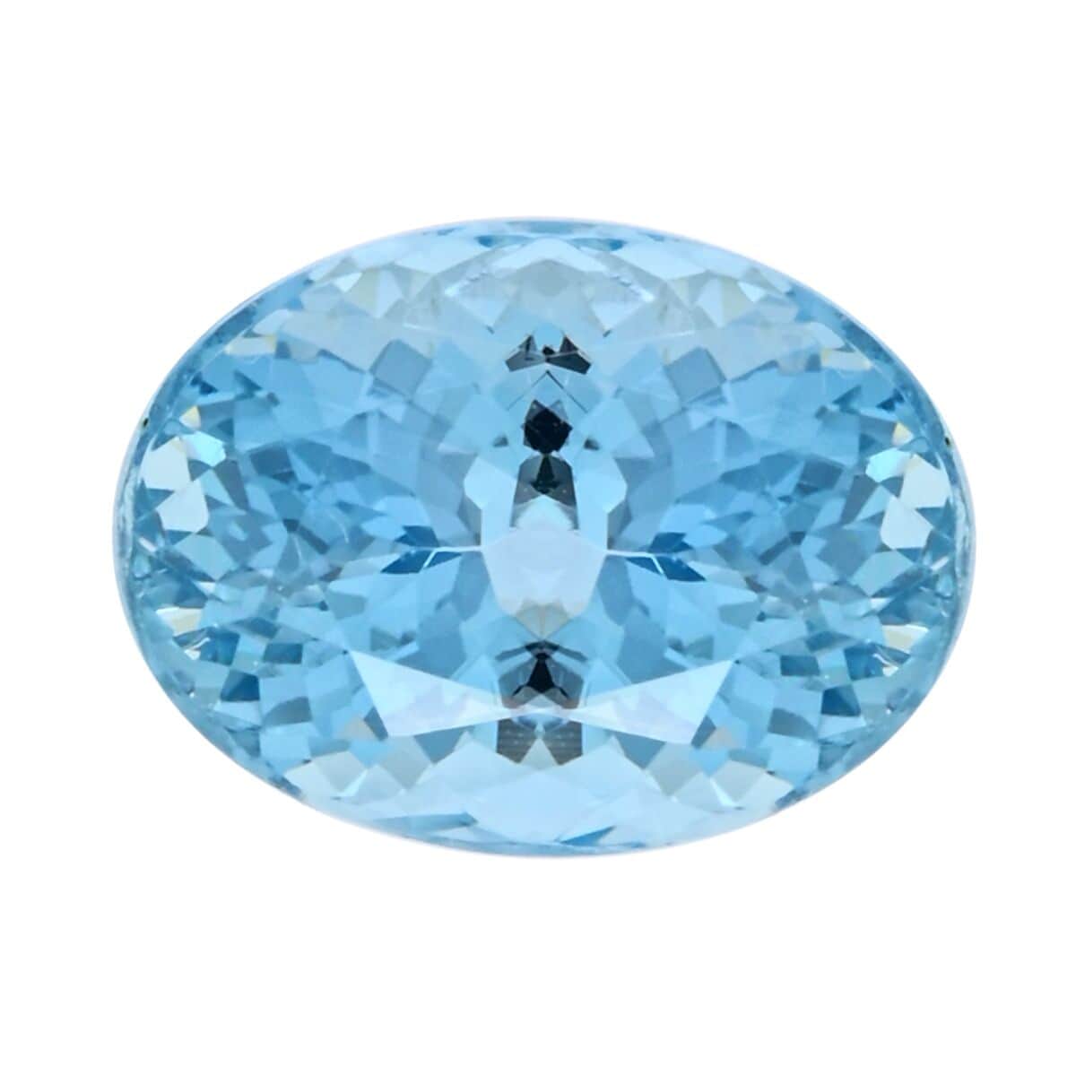 Certified & Appraised AAAA Santa Maria Aquamarine (Ovl 13.2X9.5 mm) 5.68 ctw image number 0