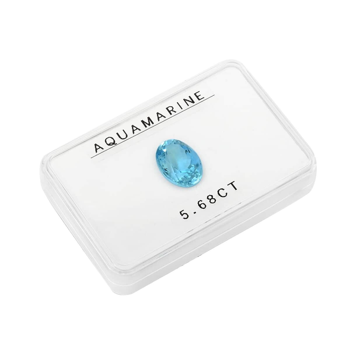 Certified & Appraised AAAA Santa Maria Aquamarine (Ovl 13.2X9.5 mm) 5.68 ctw image number 3