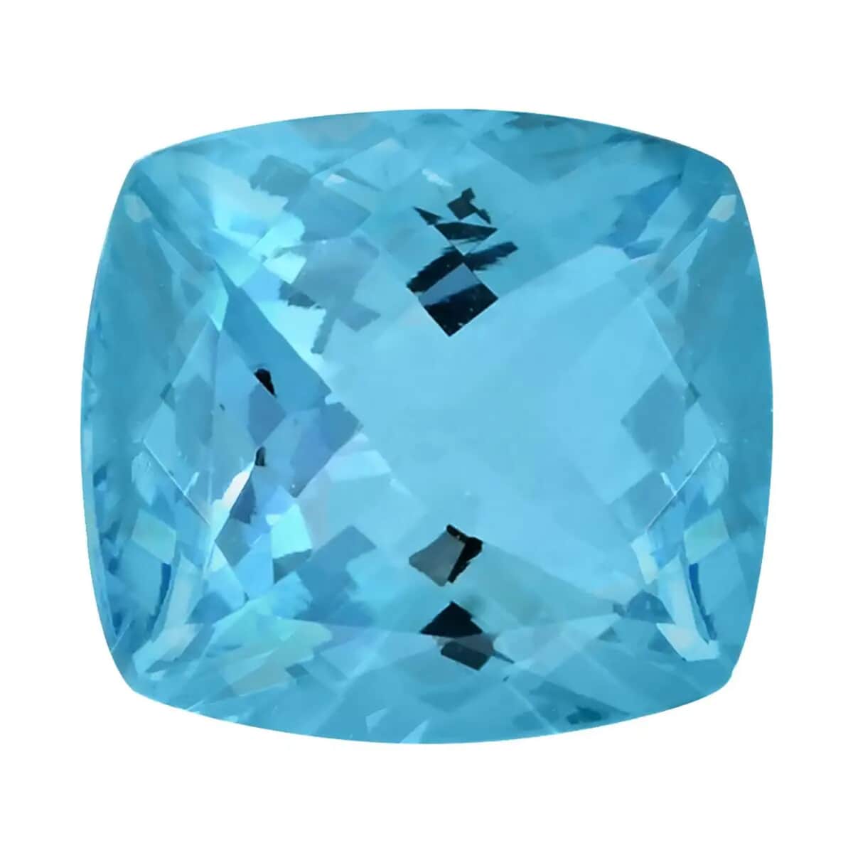 Certified & Appraised AAAA Santa Maria Aquamarine (Cush 12.5X11.2 mm) 6.55 ctw image number 0