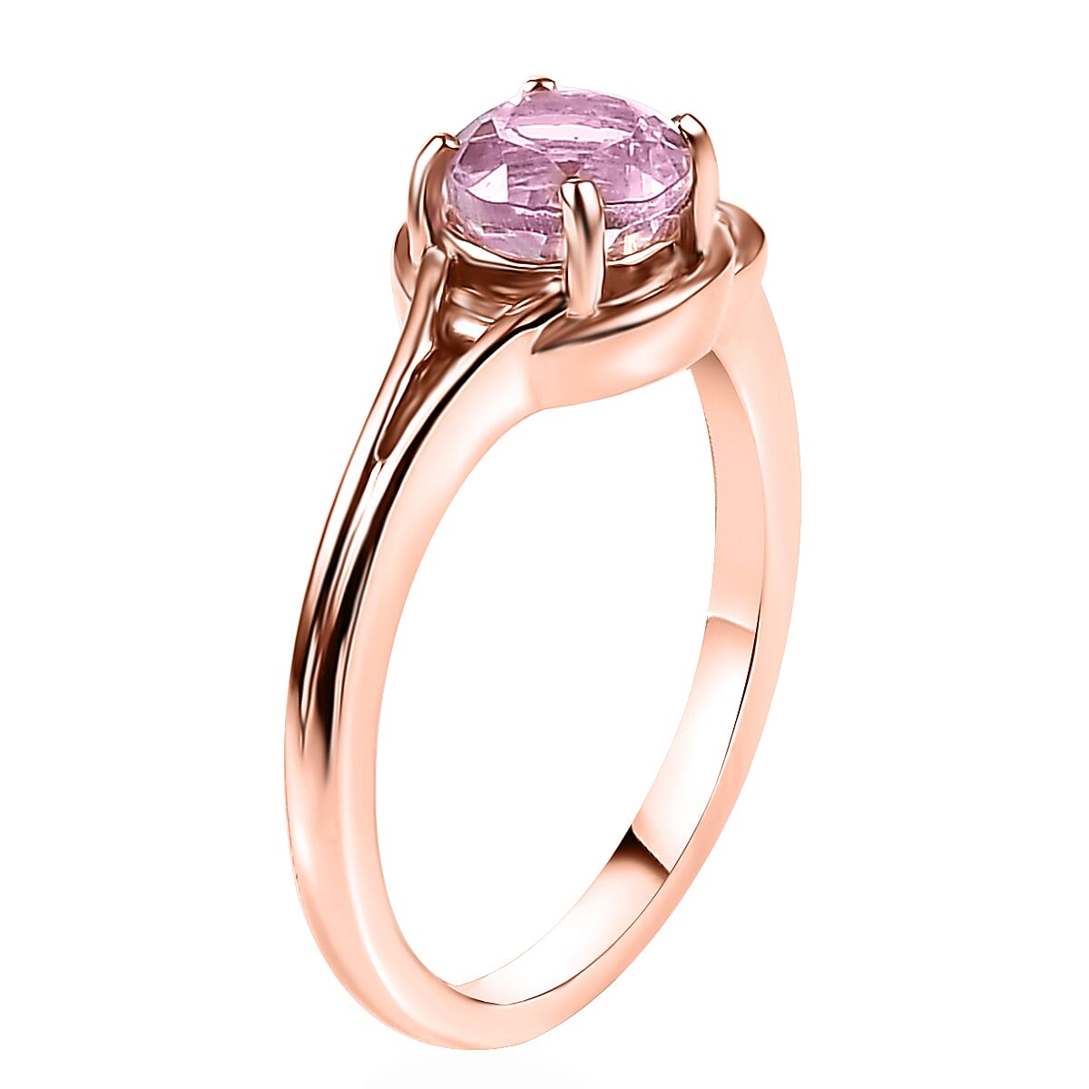 Premium Martha Rocha Kunzite Ring in 18K Vermeil RG Over Sterling Silver (Size 10.0) 1.15 ctw image number 2