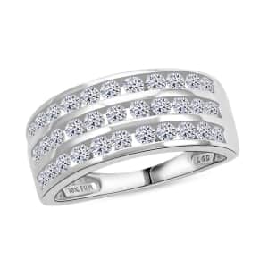 NY Closeout Luxuriant Lab Grown Diamond 1.00 ctw Ring in 10K White Gold (Size 7.0)