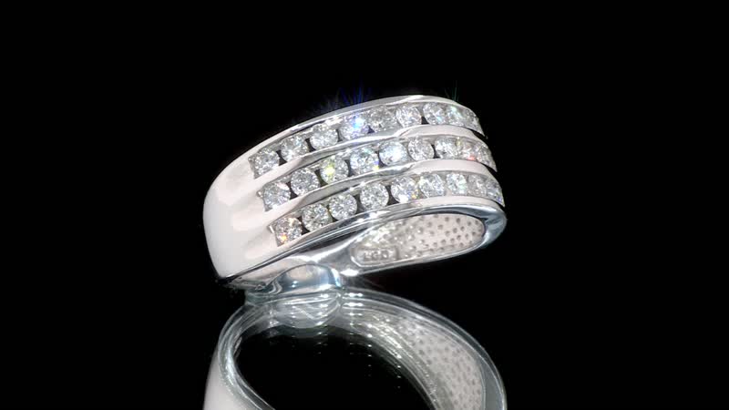 NY Closeout Luxuriant Lab Grown Diamond 1.00 ctw Ring in 10K White Gold