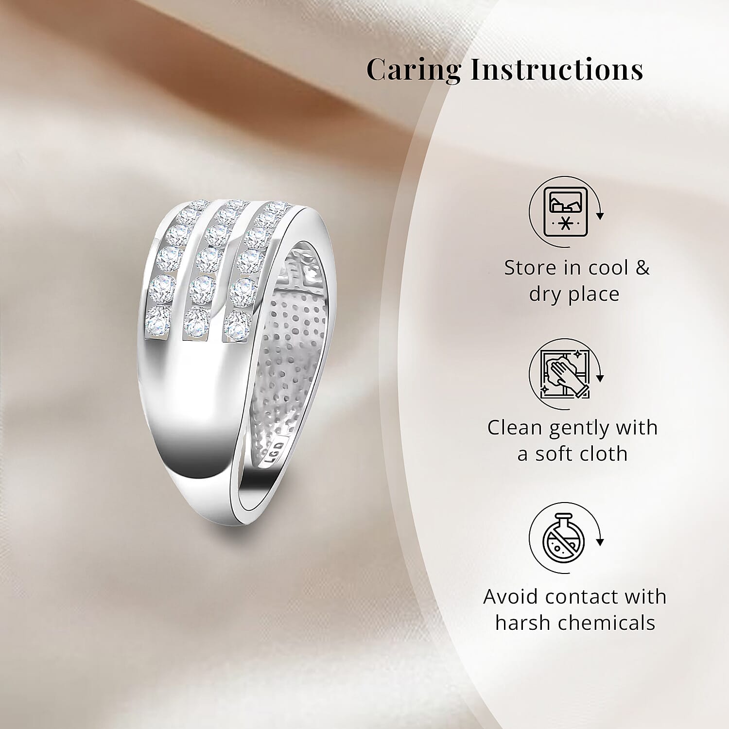 NY Closeout Luxuriant Lab Grown Diamond G, VS 1.00 ctw Ring in 10K White Gold (Size 7.0)