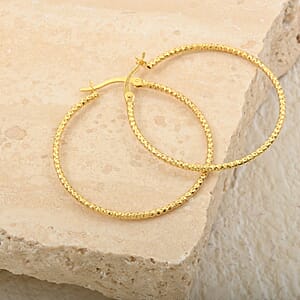 14K Yellow Gold Over Sterling Silver Earrings 2.10 Grams