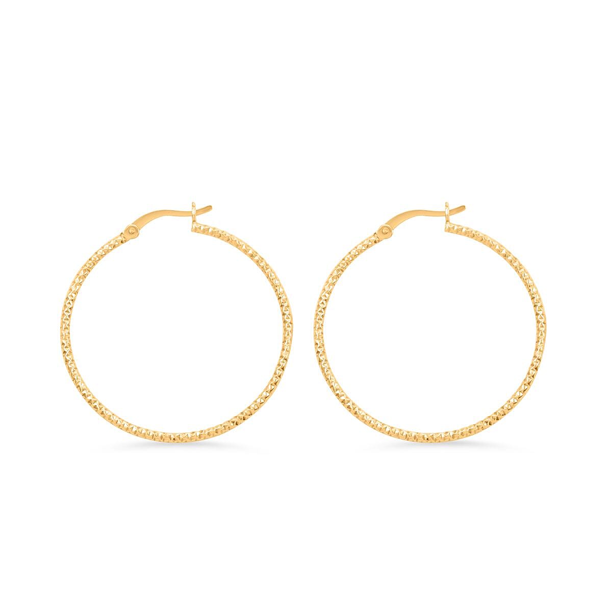 14K Yellow Gold Over Sterling Silver Earrings 2.10 Grams image number 4