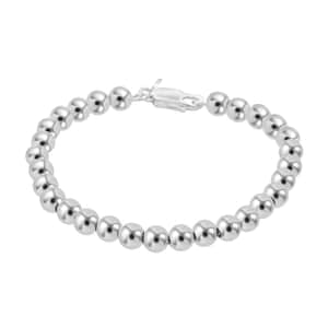 Beaded Chain Bracelet in Sterling Silver 9.50 Grams (7.00 In)