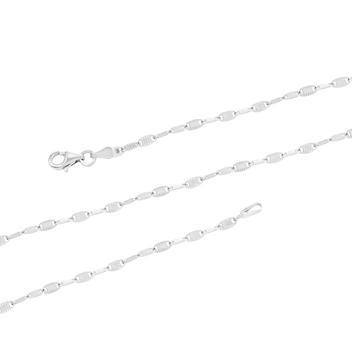 Chain Necklace in Sterling Silver 24 Inches 5.8 Grams image number 2