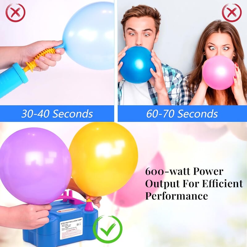 Closeout Prextex Electric Balloon Pump Inflator