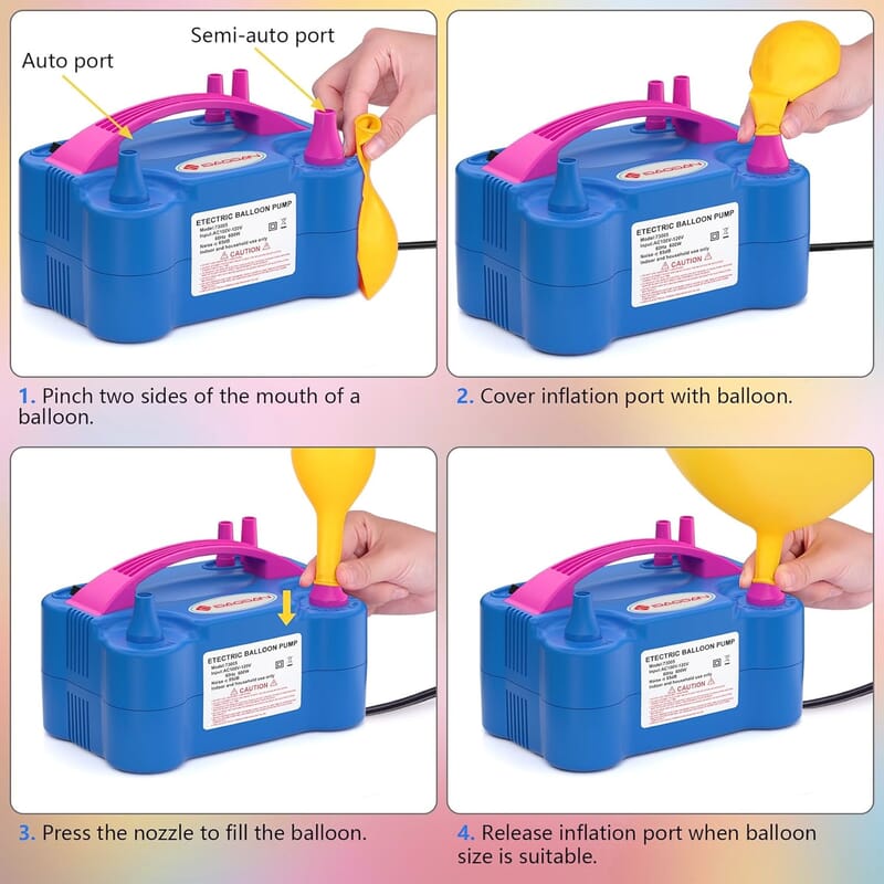 Closeout Prextex Electric Balloon Pump Inflator