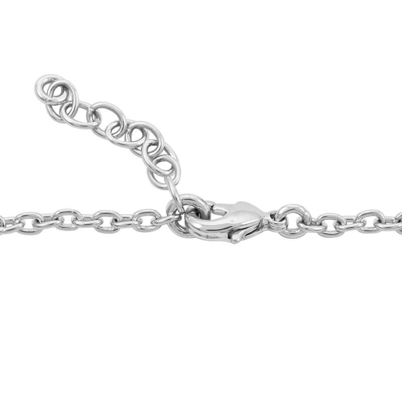 Brazilian Amethyst and Simulated Diamond 5.10 ctw Bracelet in Silvertone (8.00 In)