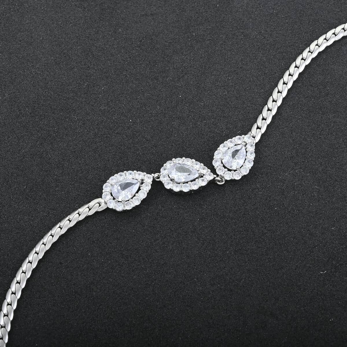 Simulated Diamond 3.80 ctw Bracelet in Sterling Silver (7.50  (7.50 In) image number 1