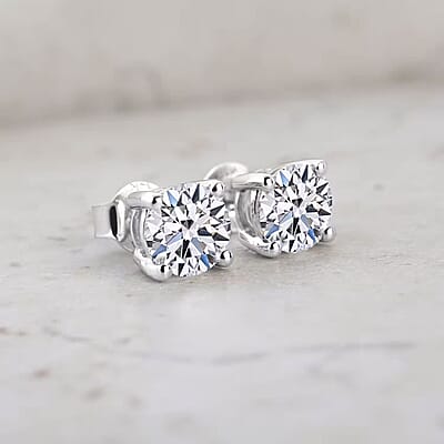 Luxuriant Lab Grown Diamond G VS 1.00 ctw Earrings in 14K White Gold