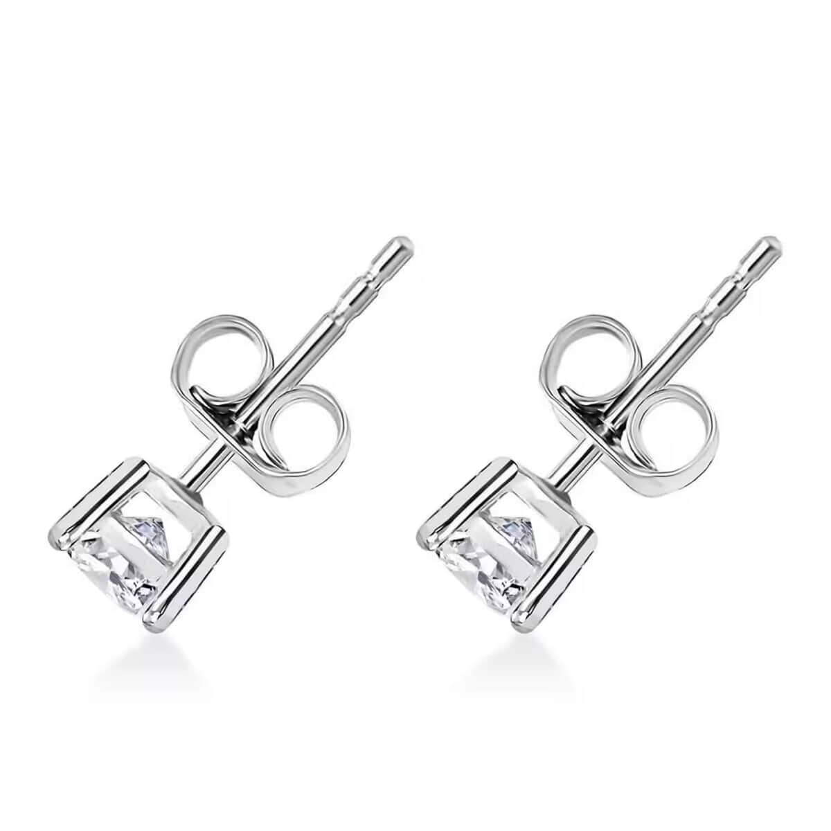 Ankur Treasure Chest 14K White Gold Luxuriant Lab Grown Diamond (G VS) Earrings (Del. in 15-20 Days) 1.00 ctw image number 8