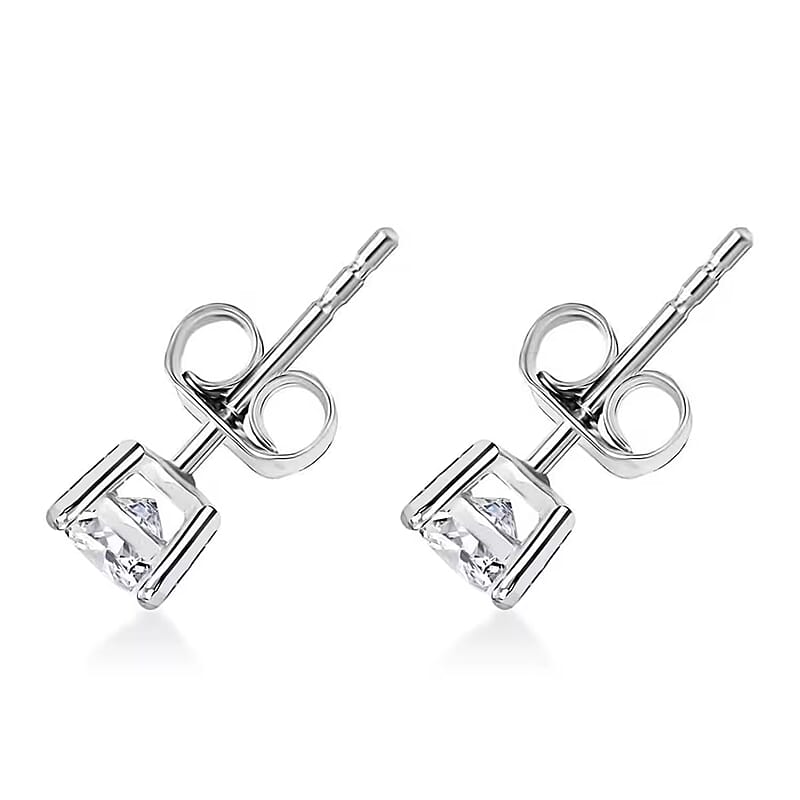 Luxuriant Lab Grown Diamond G VS 1.00 ctw Earrings in 14K White Gold