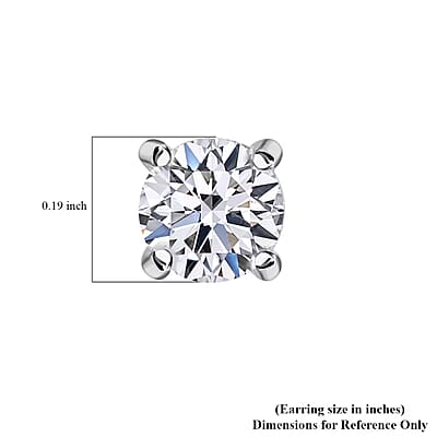 Luxuriant Lab Grown Diamond G VS 1.00 ctw Earrings in 14K White Gold