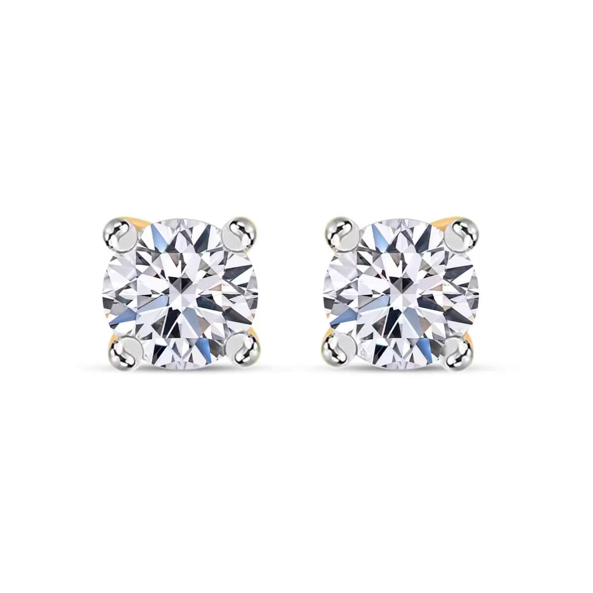 Luxuriant Lab Grown Diamond G VS 1.00 ctw Stud Earrings in 14K Yellow Gold image number 0