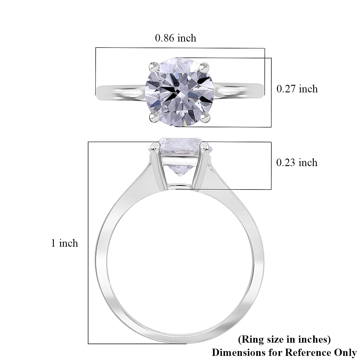 Luxuriant Lab Grown Diamond G VS 1.00 ctw Ring in 14K White Gold (Size 5.5) image number 5