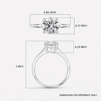 Luxuriant Lab Grown Diamond G VS 1.00 ctw Ring in 14K White Gold (Size 5.5)