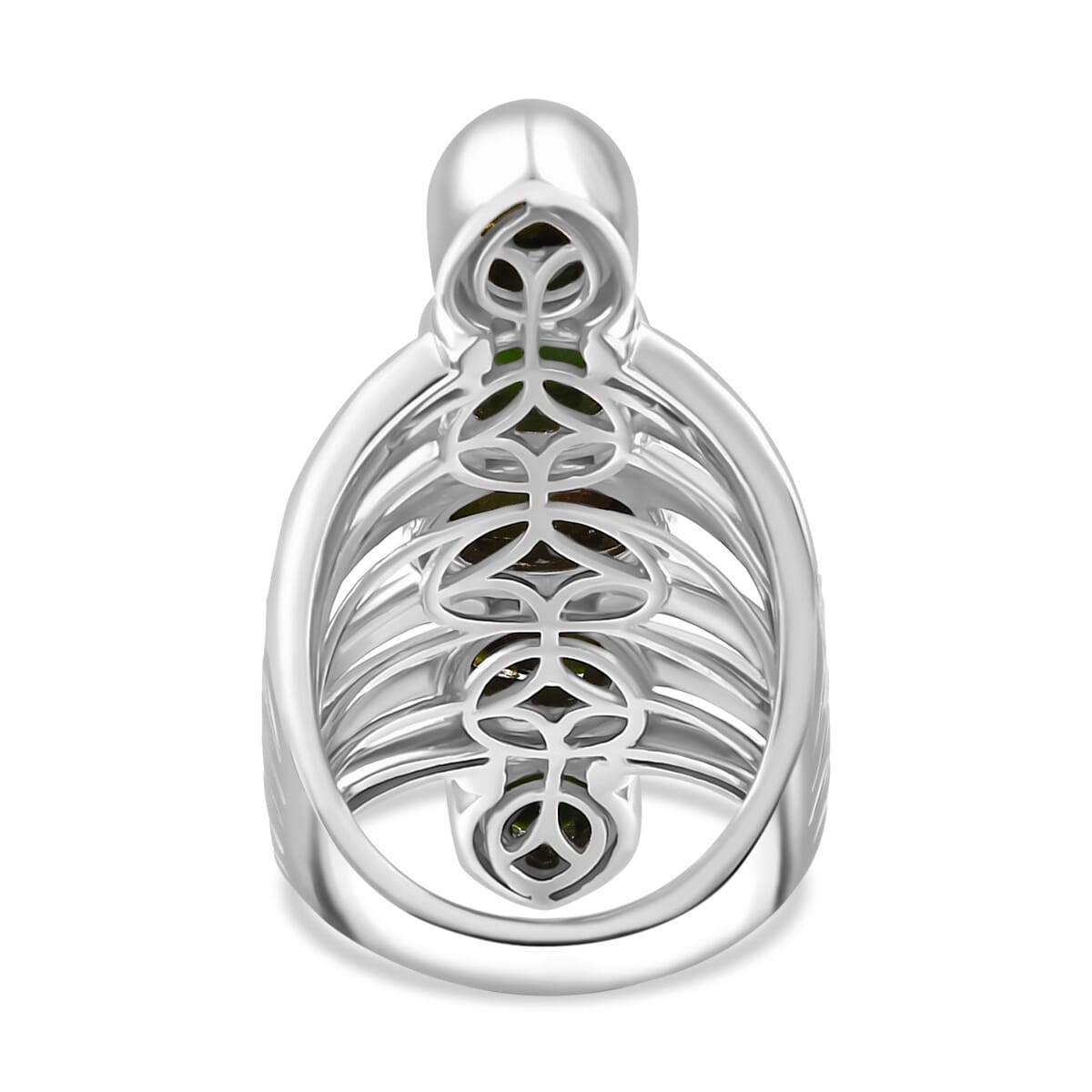 Karis Mojave Green Turquoise 7.00 ctw Ring in Platinum Bond (Size  6.0) image number 4
