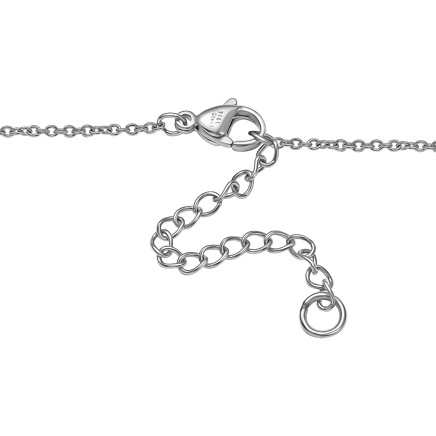 Karis African Malachite 40.50 ctw Necklace in Platinum Bond 18 Inches
