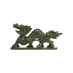 Green Serpentine Dragon Tabletop Figurine