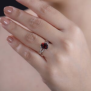 Debate Deal Orissa Rhodolite Garnet, Ouro Fino Rubellite Ring in Rhodium Over Sterling Silver (Size 10.0) 2.30 ctw