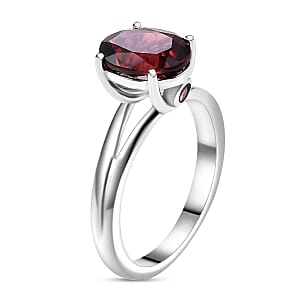 Debate Deal Orissa Rhodolite Garnet, Ouro Fino Rubellite Ring in Rhodium Over Sterling Silver (Size 10.0) 2.30 ctw