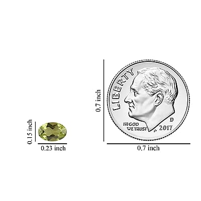 Premium Peridot Set of 10 (Oval 6x4 mm) 4.44 ctw