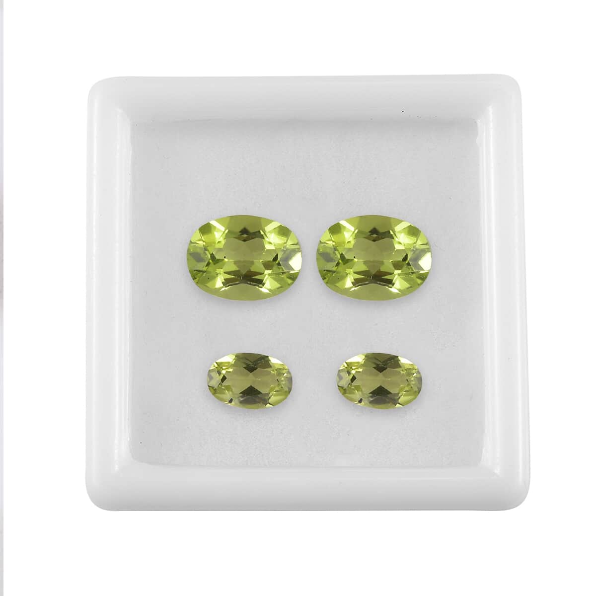 AA Peridot Set of 4 (Oval Mix Size) 3.18 ctw image number 2