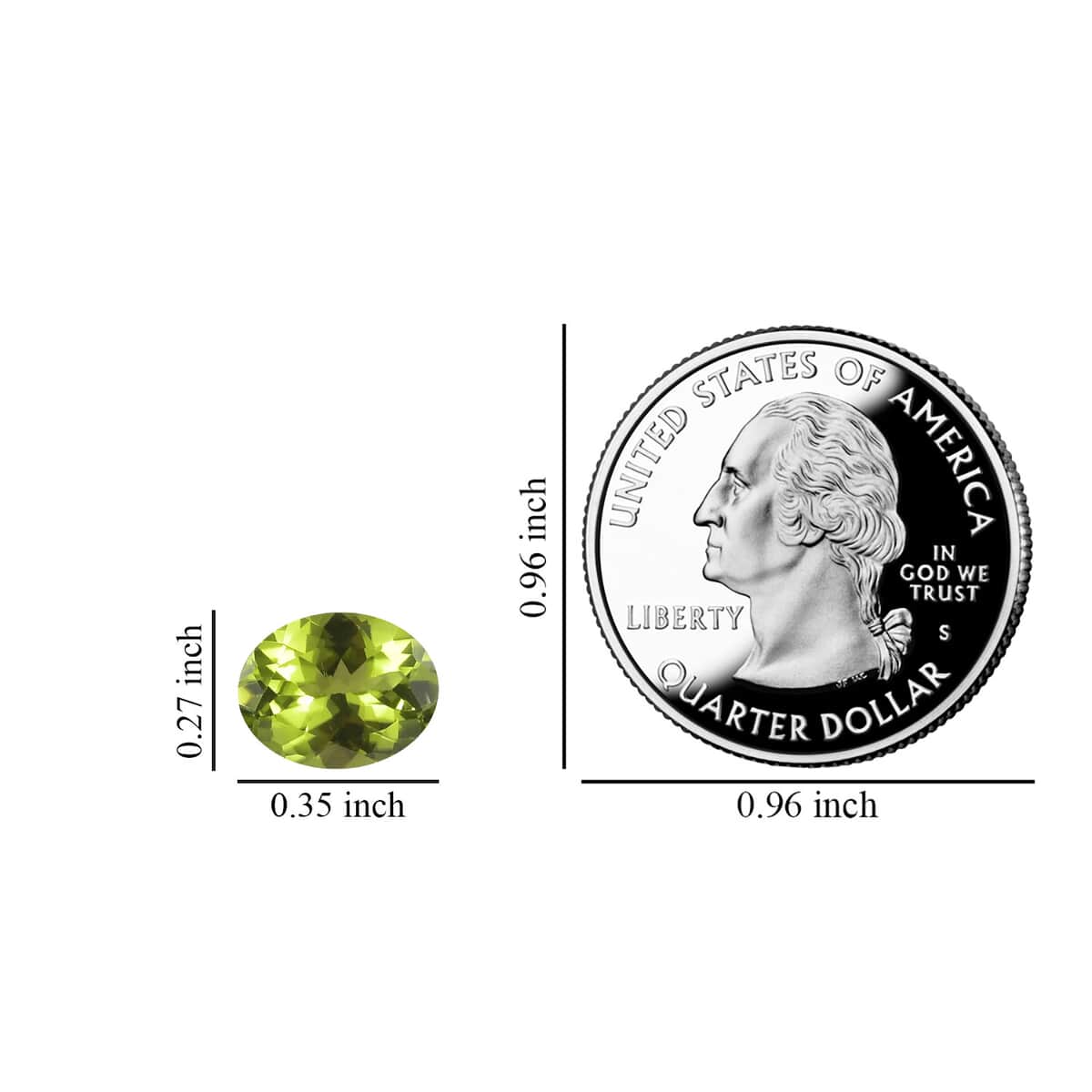 AA Peridot Set of 2 (Oval 9x7 mm) 3.26 ctw image number 3