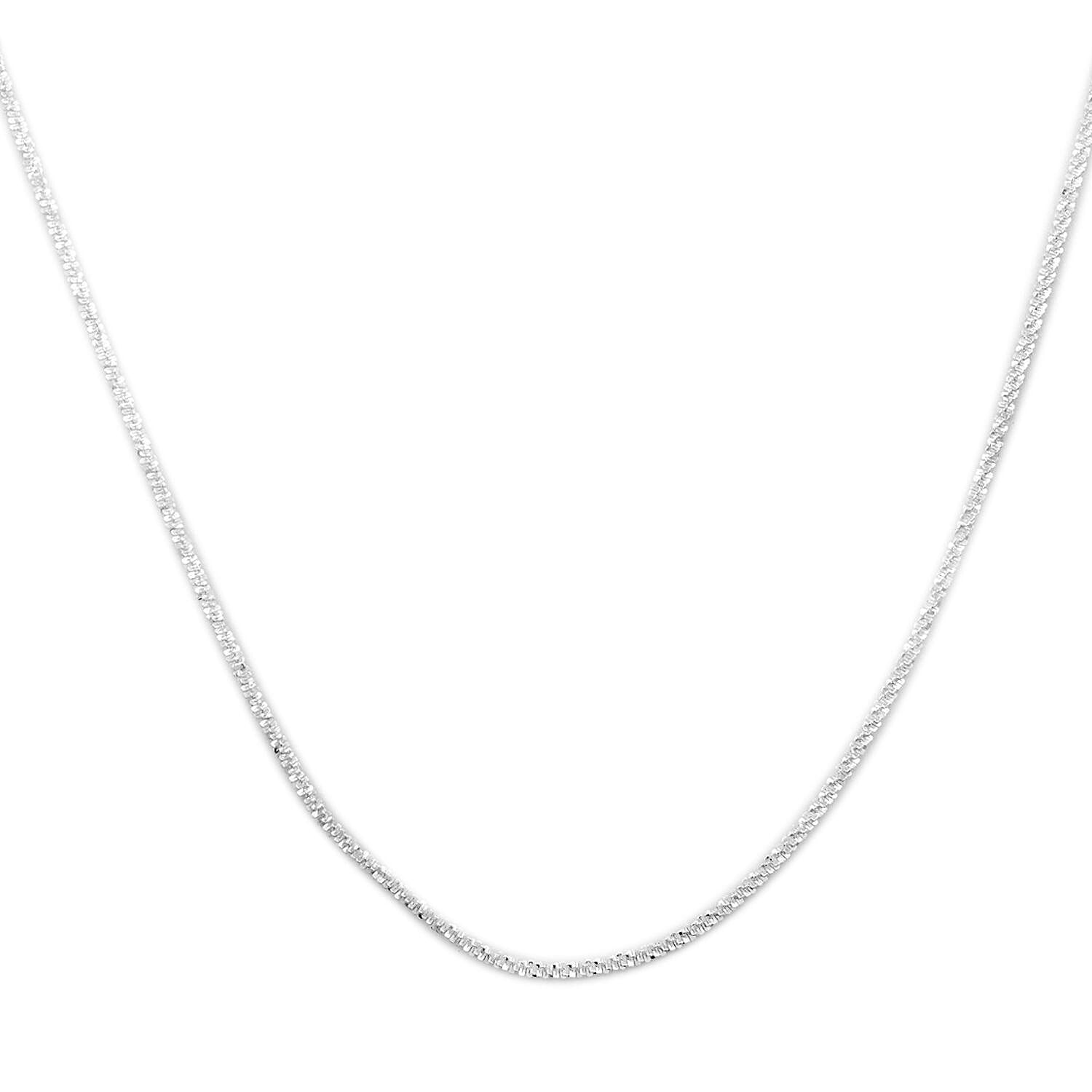 Sparkle Necklace in Sterling Silver 20 Inches 3 Grams