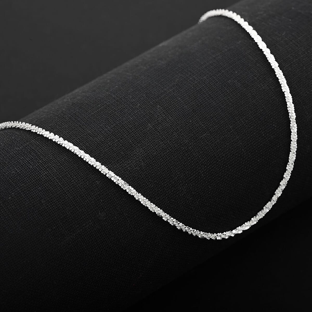 Sparkle Necklace in Sterling Silver 20 Inches 3 Grams image number 1