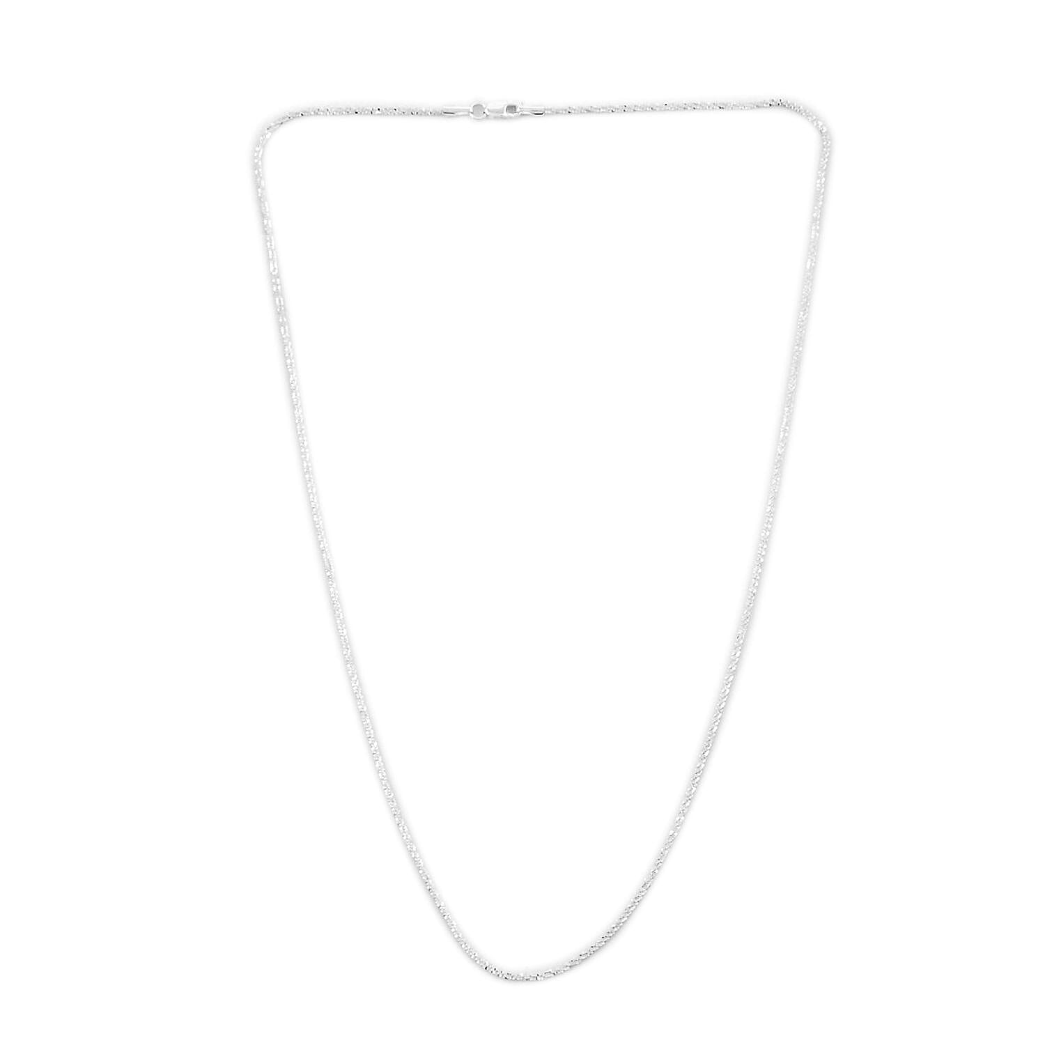 Sparkle Necklace in Sterling Silver 20 Inches 3 Grams