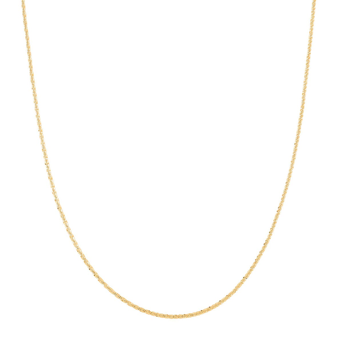 Sparkle Necklace in 14K Yellow Gold Over Sterling Silver 20 Inches 3 Grams image number 2