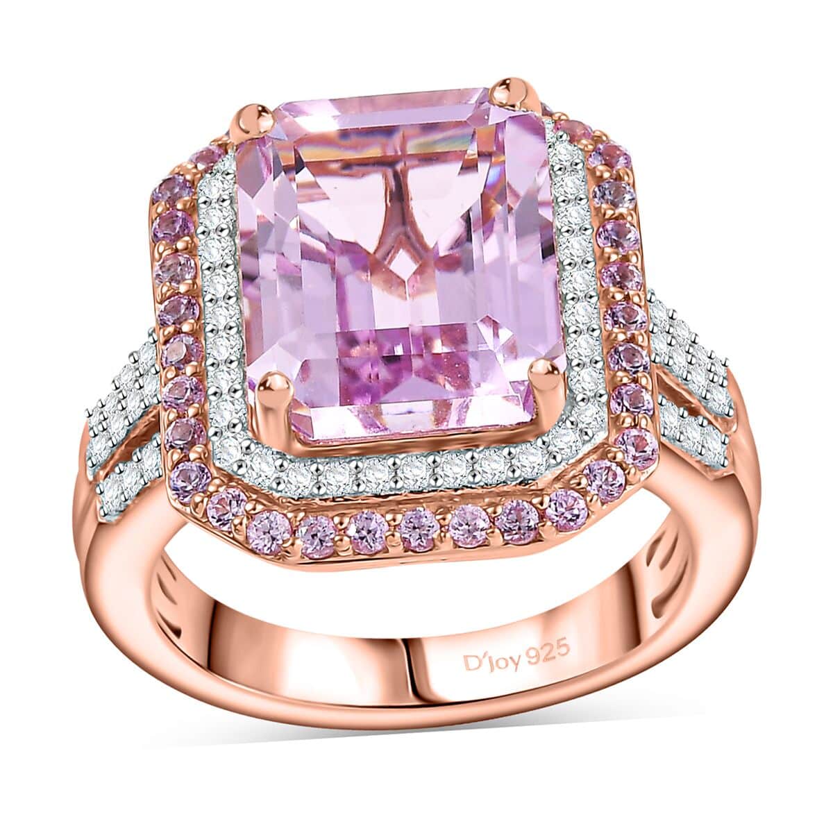 Doorbuster Premium Martha Rocha Kunzite and Multi Gemstone 9.35 ctw Ring in 18K Vermeil Rose Gold Over Sterling Silver image number 0