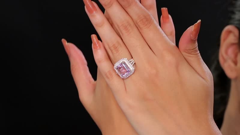 Doorbuster Premium Martha Rocha Kunzite and Multi Gemstone 9.35 ctw Ring in 18K Vermeil Rose Gold Over Sterling Silver