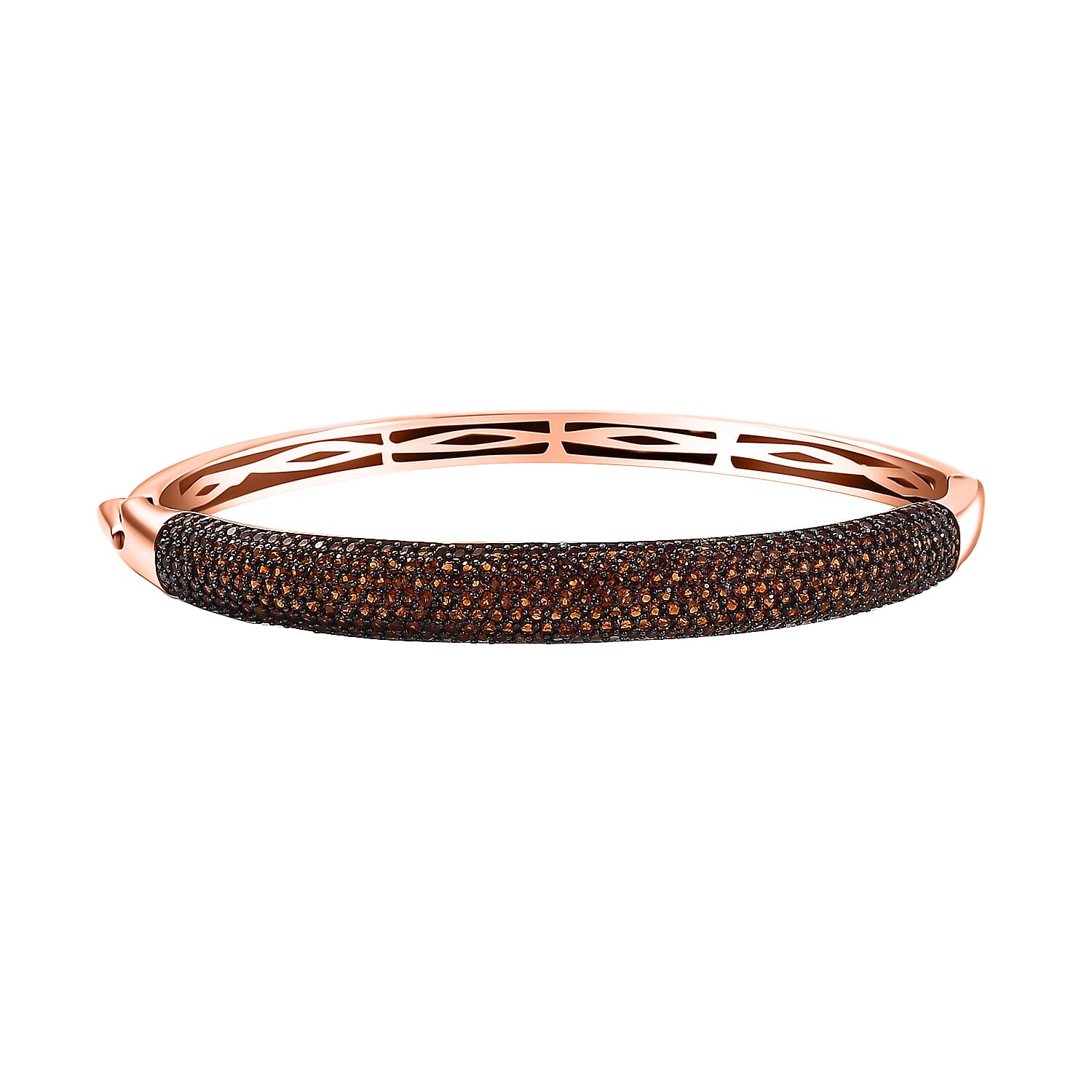 Buy Karis Mozambique Garnet 3.65 ctw Bangle Bracelet in 18K Rose
