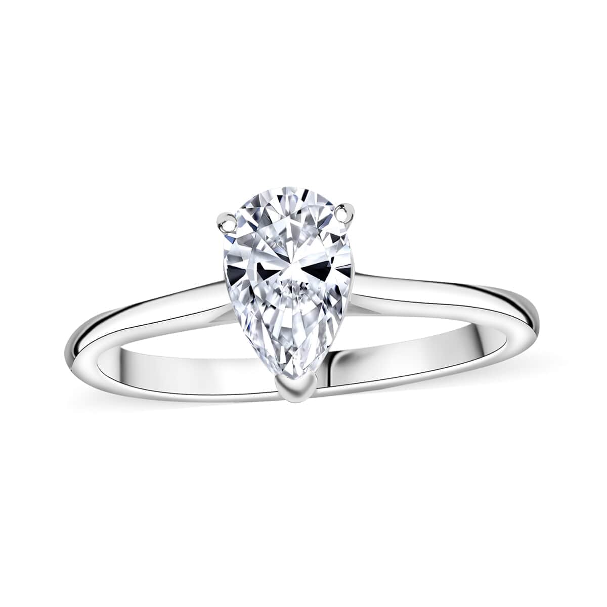 Luxuriant Lab Grown Diamond E-F VS 1.00 ctw Solitaire Ring in 10K White Gold image number 0