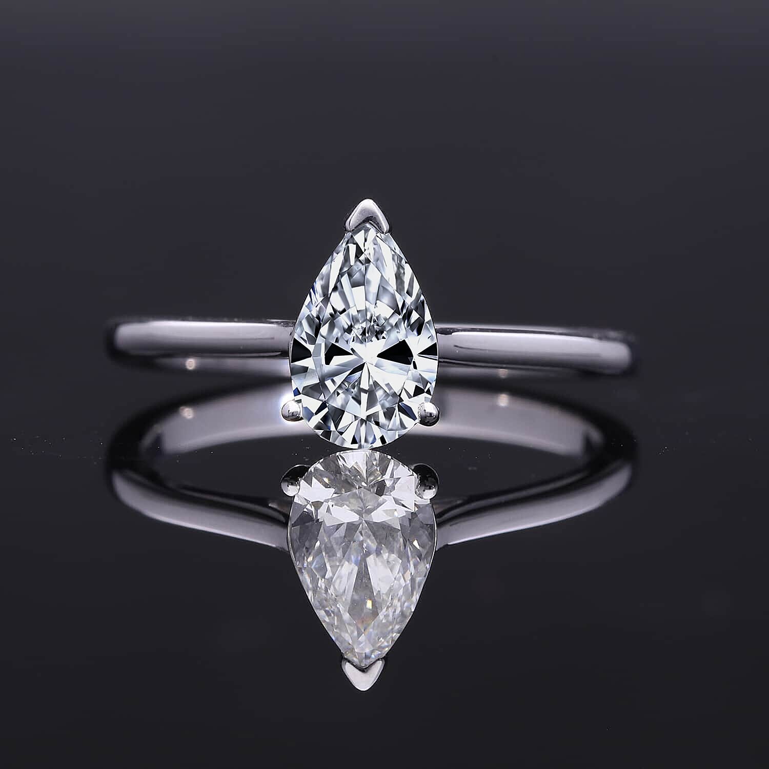 Luxuriant Lab Grown Diamond E-F VS 1.00 ctw Solitaire Ring in 10K White Gold (Size 6.0)