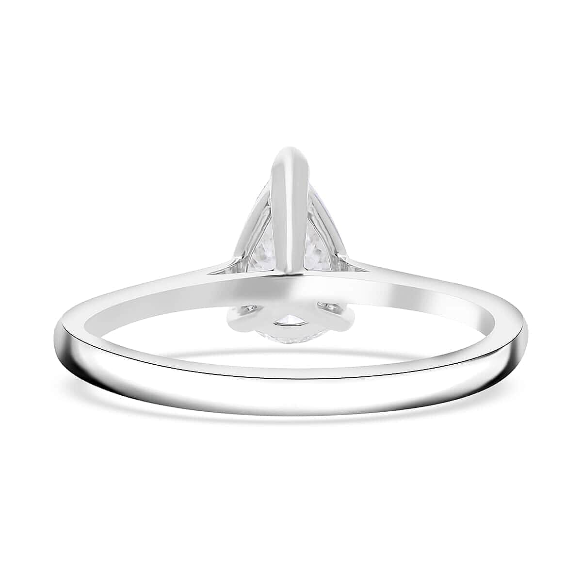 Luxuriant Lab Grown Diamond E-F VS 1.00 ctw Solitaire Ring in 10K White Gold (Size 6.0)