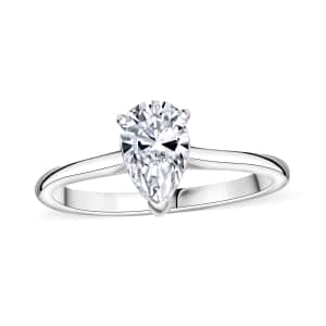 Luxuriant Lab Grown Diamond E-F VS 1.00 ctw Solitaire Ring in 10K White Gold (Size 8.0)