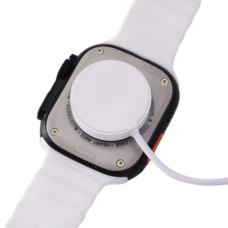 I20 Ultra 2 Max Suit 10 in 1 Set - (Black Smart Dial, Earphone, Case Cover and 7pcs Replaceable Watchband)