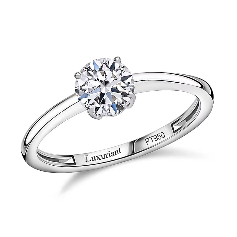 Luxuriant Lab Grown Diamond G VS 1.00 ctw Ring in 950 Platinum (Size 10.0) 4 Grams