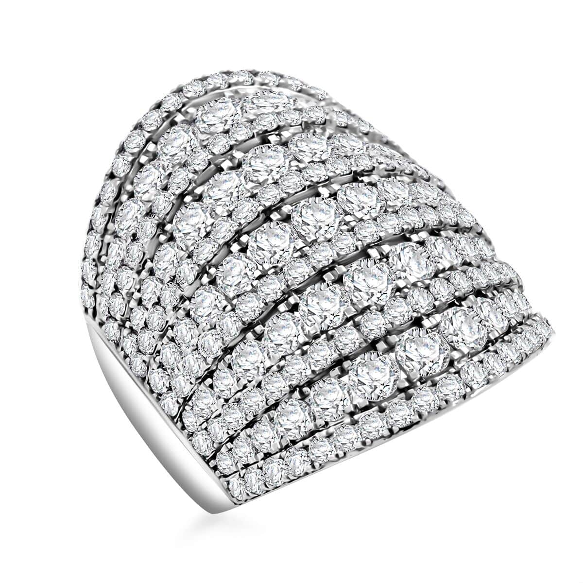 Deal of The Month 10K White Gold Luxuriant Lab Grown Diamond (VS1-G) Ring (Size 10.0) (7.75 g) 4.00 ctw image number 0