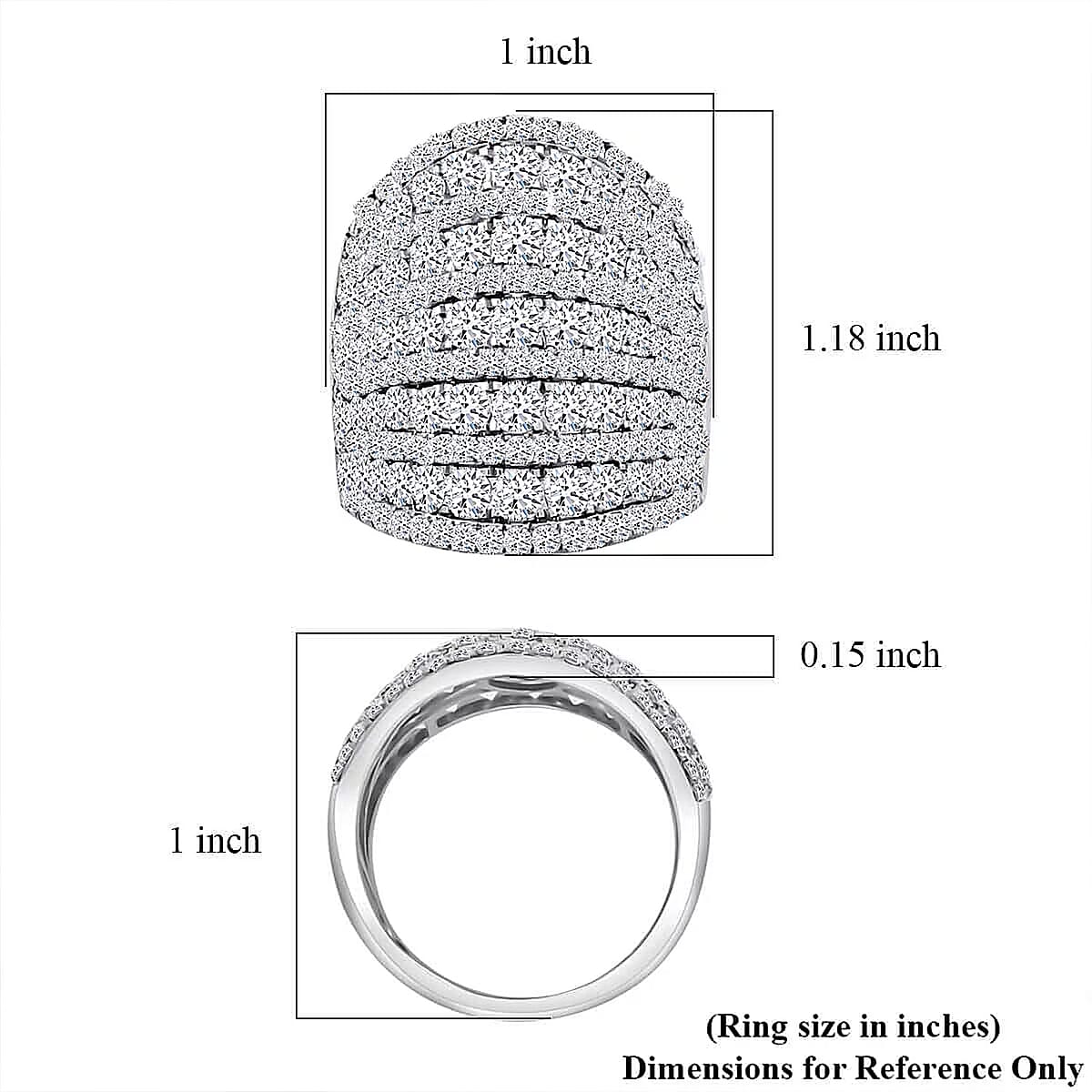 Deal of The Month 10K White Gold Luxuriant Lab Grown Diamond (VS1-G) Ring (Size 10.0) (7.75 g) 4.00 ctw image number 6